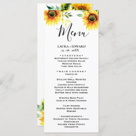 黄色ひまわりフローラ鮮やか春ブーケ メニュー