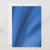 黄色ひまわりブルーファブリック結婚式招待状 招待状 (裏面)