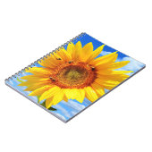 黄色ひまわりミツバチ手帳 ノートブック (左側)