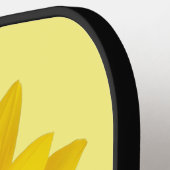 黄色ひまわり名前をカスタムする ピックルボールラケット (左詳細)