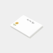 黄色ひまわり救済の私は先生を育てる ポストイット (アングル)