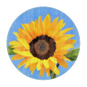 黄色ひまわり板 カッティングボード (正面)