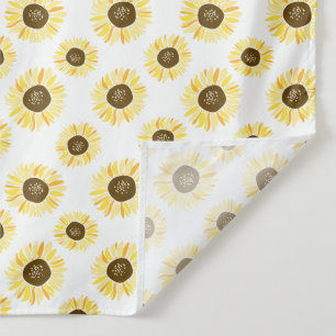 黄色ひまわり模様の壁タペストリー タペストリー