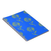 黄色ひまわり模様 ノートブック (右側)