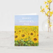 黄色ひまわり母の日カード カード (黄色い花)