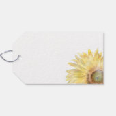 黄色ひまわり水の色結婚をありがとう ギフトタグ (裏面横)