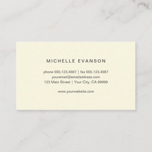 黄色ひまわり水彩ロゴかわいらし 名刺 (裏面)