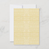 黄色ひまわり水結婚色の写真 サンキューカード (裏面)