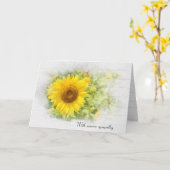 黄色ひまわり畑の共感表 カード (黄色い花)