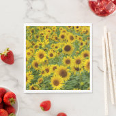 黄色ひまわり畑 スタンダードランチョンナプキン (インサイチュ)