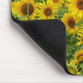 黄色ひまわり畑 マウスパッド (コーナー)