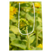 黄色ひまわり畑 ミディアムペーパーバッグ (裏面)