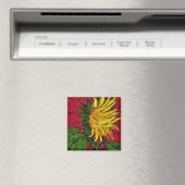 黄色ひまわり磁石 マグネット (インサイチュ (食洗機))