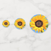 黄色ひまわり紙吹雪ブルースカイ コンフェッティ (裏面)