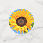 黄色ひまわり紙吹雪ブルースカイ コンフェッティ (スモール正面)