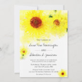 *~*黄色ひまわり素朴の国の結婚式 招待状 (裏面)