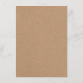 黄色ひまわり素朴ウエディングレセプション詳細 エンクロージャーカード (裏面)