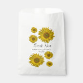 黄色ひまわり結婚の花 フェイバーバッグ (正面)