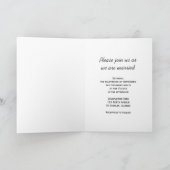 黄色ひまわり結婚の 招待状 (内部)