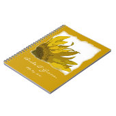 黄色ひまわり結婚コーナー ノートブック (左側)