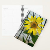 黄色ひまわり繊細なフローラ写真 プランナー手帳 (ディスプレー)