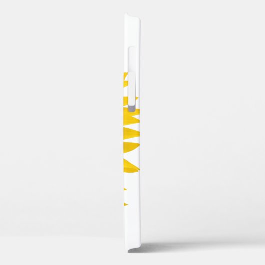 黄色ひまわり花のフローラ パーソナライズされた Case-Mate iPhoneケース (裏面 / 左)