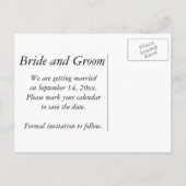 黄色ひまわり花びら夏保存日 案内ポストカード (裏面)