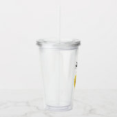 黄色ひまわり花嫁 ウェディング アクリルタンブラー (右)