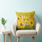 黄色ひまわり花母の日の枕 クッション (椅子)