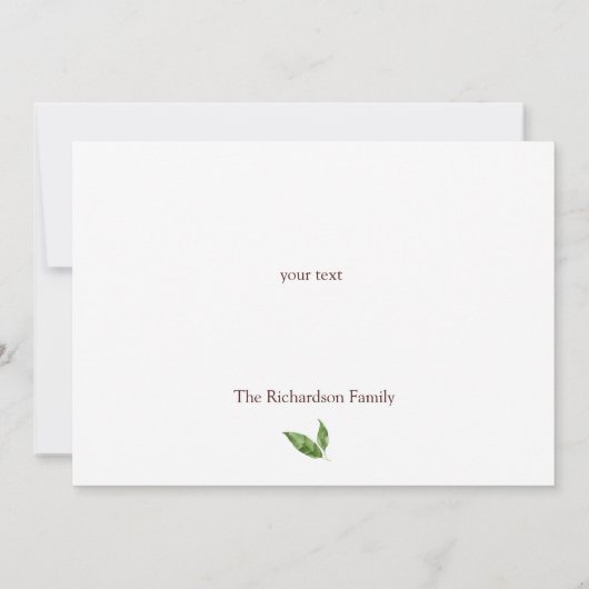 黄色ひまわり葬式カスタム文字IIありがとう サンキューカード (裏面)