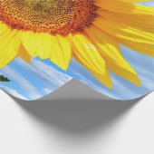 黄色ひまわり蜂ラッピング紙 ラッピングペーパー (角)