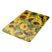 黄色ひまわり記憶泡風呂マット バスマット (アングル)