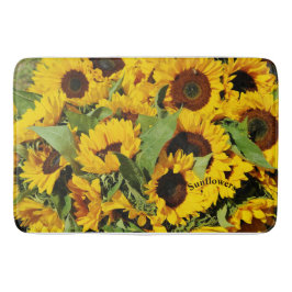 黄色ひまわり記憶泡風呂マット バスマット