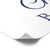 黄色ひまわり赤ちゃんシャワー歓迎サイン ポスター (角)