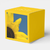 黄色ひまわり青結婚空 フェイバーボックス (裏面サイド)