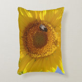 黄色ひまわり アクセントクッション (正面(垂直))
