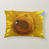 黄色ひまわり アクセントクッション (裏面)