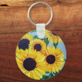 黄色ひまわり キーホルダー (正面)