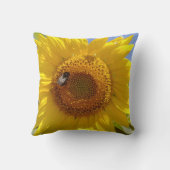 黄色ひまわり クッション (裏面)