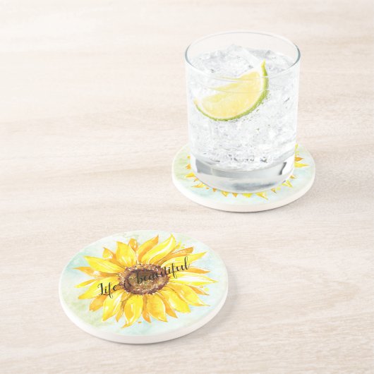 黄色ひまわり コースター (側面)
