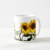 黄色ひまわり コーヒーマグカップ (正面右)