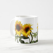黄色ひまわり コーヒーマグカップ (正面左)