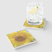 黄色ひまわり ストーンコースター (横)