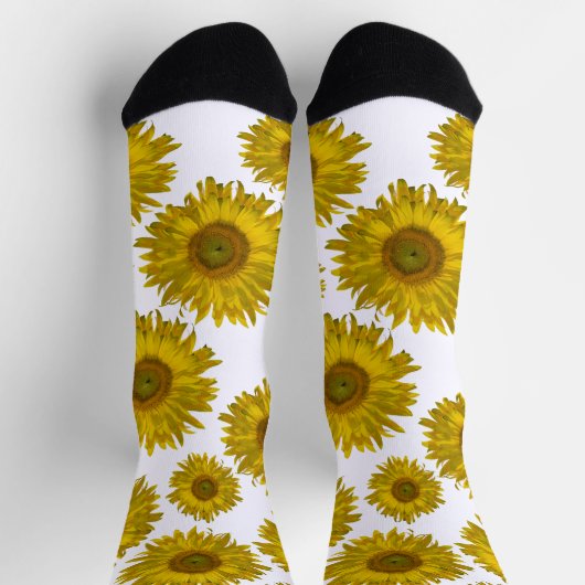 黄色ひまわり ソックス (上部)