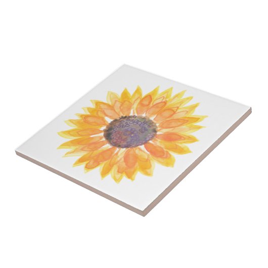 黄色ひまわり タイル (側面)