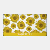 黄色ひまわり デスクマット (正面)
