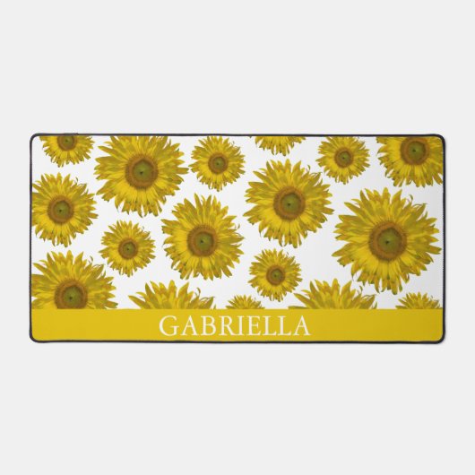 黄色ひまわり デスクマット (正面)