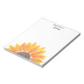 黄色ひまわり ノートパッド (回転)