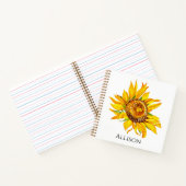 黄色ひまわり ノートブック (内部)