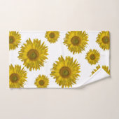 黄色ひまわり バスタオルセット (ハンドタオル)